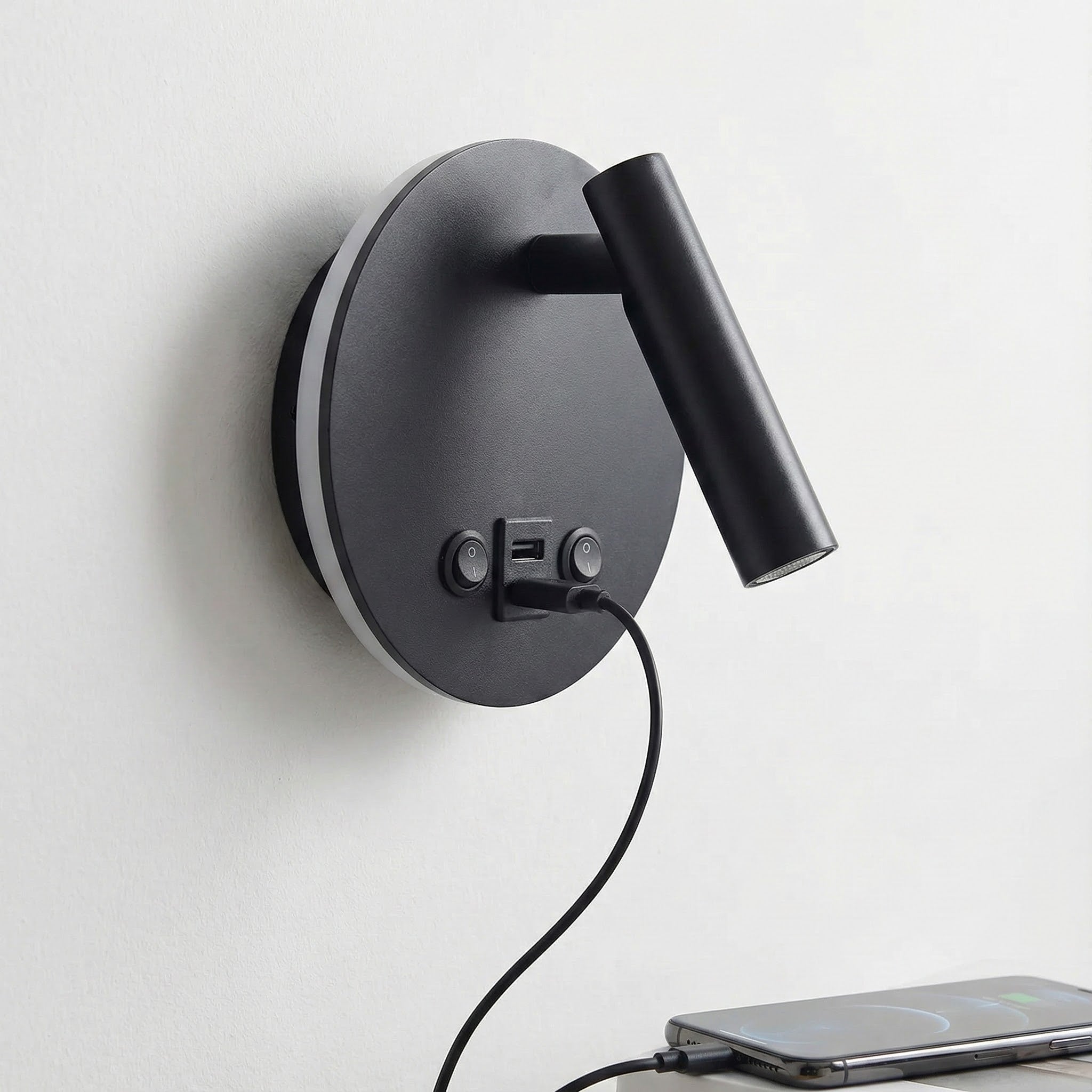 Witte draaibare wandlamp Sirle Witte draaibare wandlamp Sirle