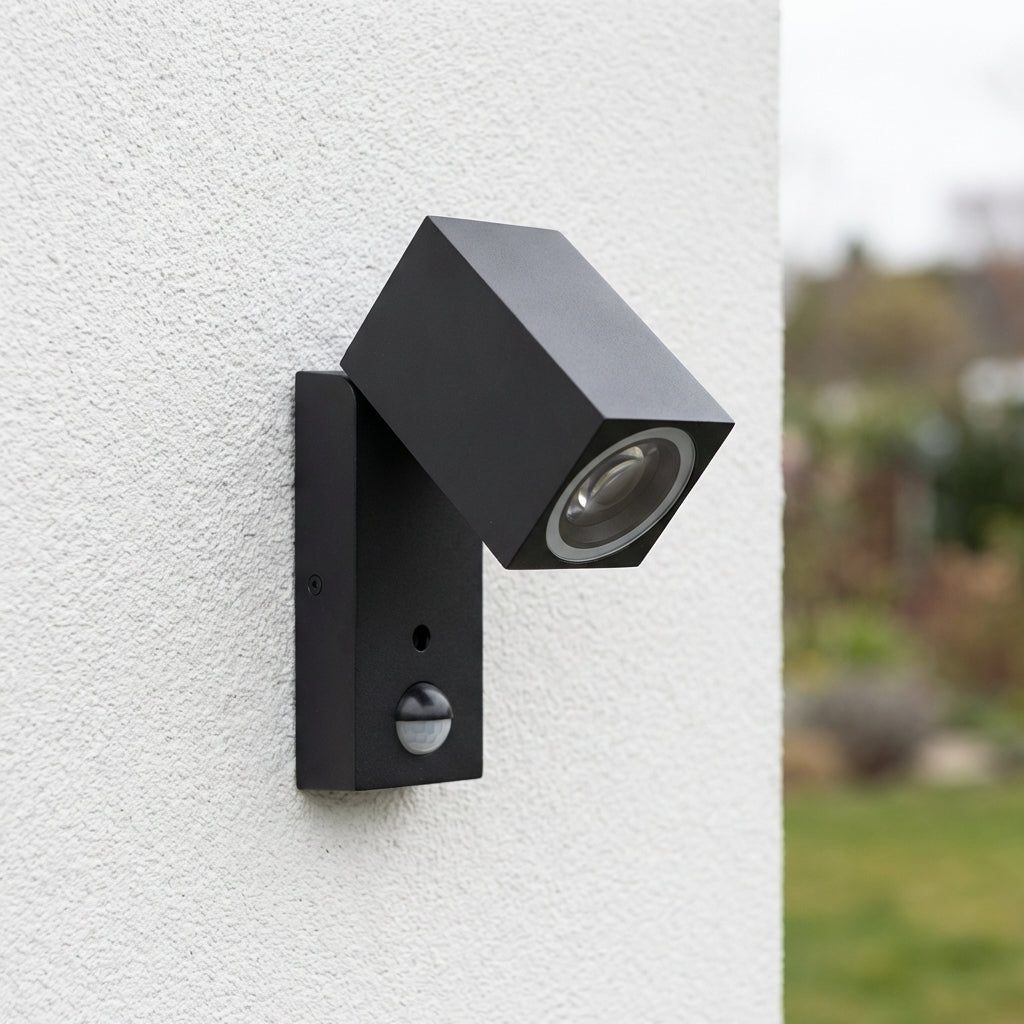 Prato PowerLED batterij wandarmatuur downspot met bewegingsmelder 14c - Op batterij 5x AA, niet