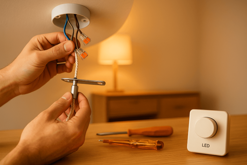 Led verlichting aansluiten