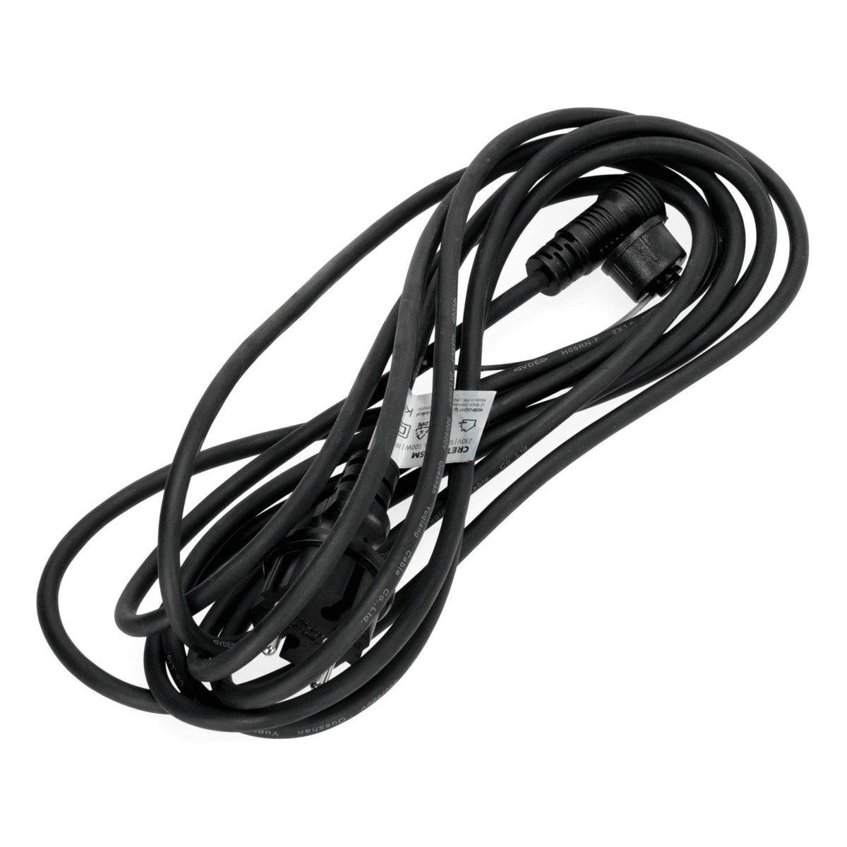 Complete Prikkabel / lichtsnoer met 20x lampenkappen | 20 Meter | Zwarte lampenkap | Koppelbaar | E27 | Incl. 1W lampen