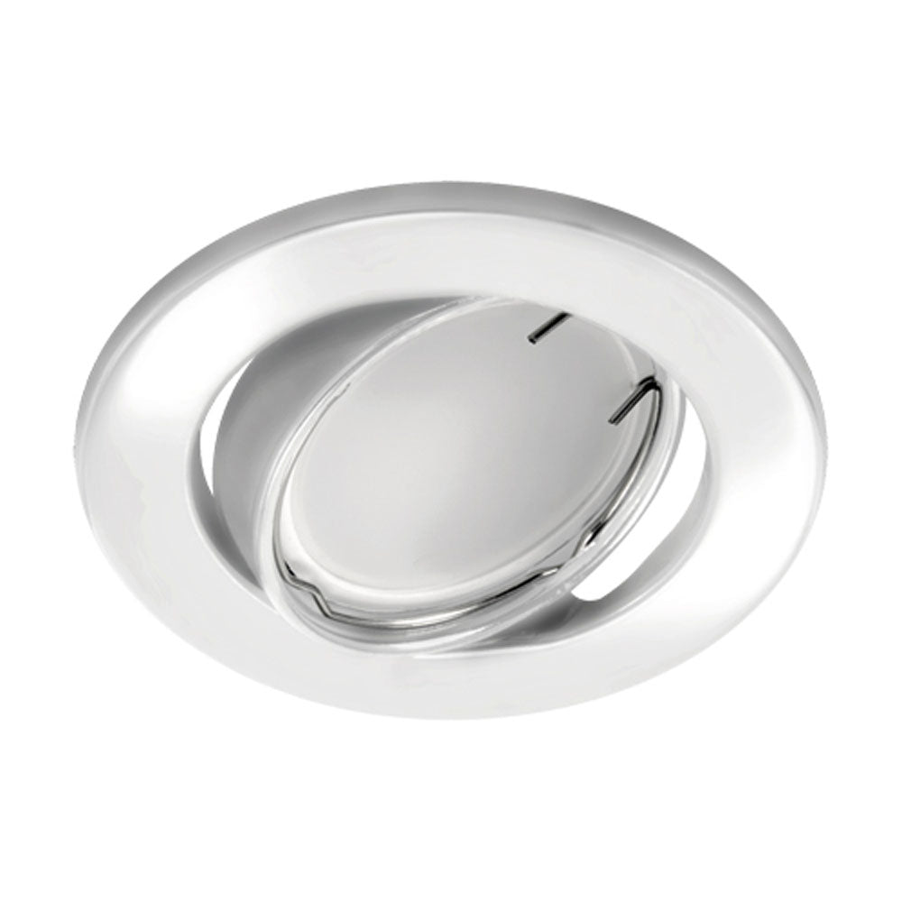 LED witte inbouwspot 63mm kantelbaar gu10 - armatuur gekanteld