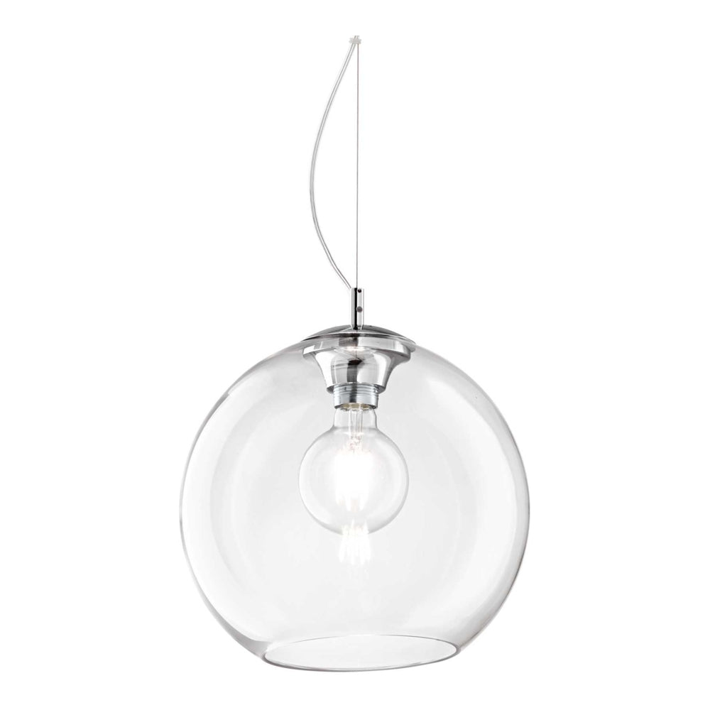 IDEAL LUX | Glazen hanglamp 30cm | E27 fitting | Clear