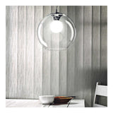 IDEAL LUX | Glazen hanglamp 30cm | E27 fitting | Clear