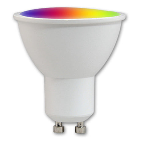 Wi-Fi LED Smart lamp GU10 - 5W - 2700-6500K + RGB - vooraanzicht