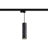 LED 1-fase hanglamp met gu10 fitting zwart - aan het rail