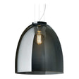 Glazen Hanglamp - E27 fitting - Smoked - Eva - voorkant