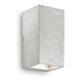 LED Binnen spot - Vierkant - IP20 - 2x GU10 - beton - voorkant