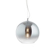 IDEAL LUX - Glazen hanglamp 30cm - E27 fitting - Fade chrome - vooraanzicht