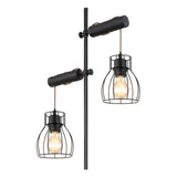 Vloerlamp BLACKY Glas 167.0cm Matt zwart|Smoked E14 3-Lichts