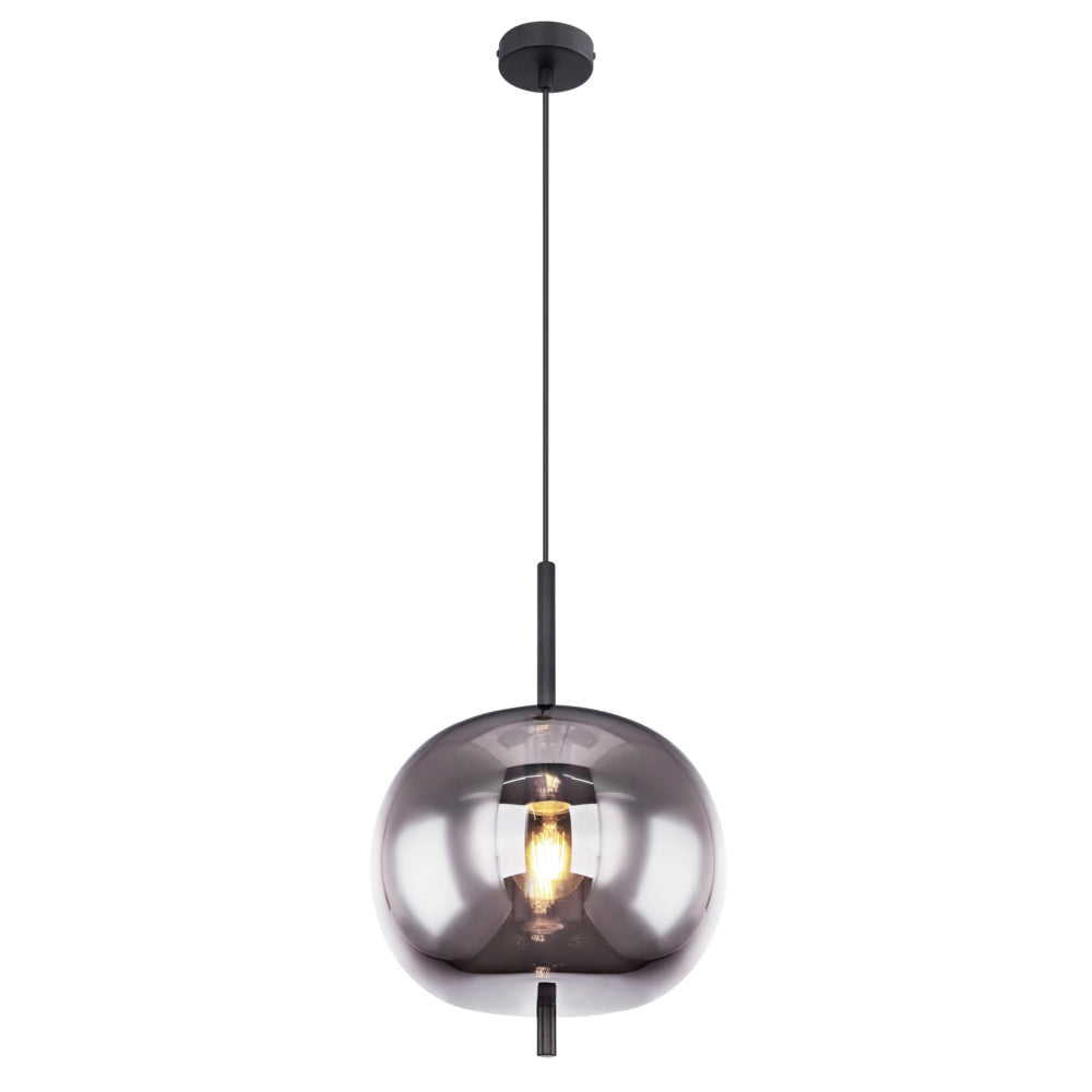 Moderne hanglamp - Smoked Glas - 30 cm - E27 fitting | Lexington