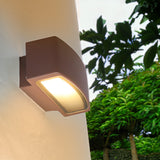 LED Cube Buiten Wandlamp | E27 | IP55 | Coffee Brown