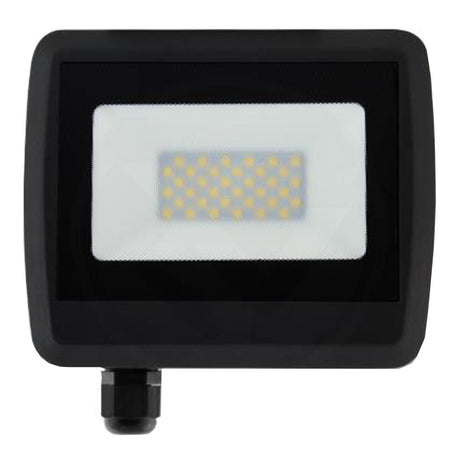 LED Bouwlamp - Floodlight 30 Watt | 4500K - Naturel wit | Voorkant