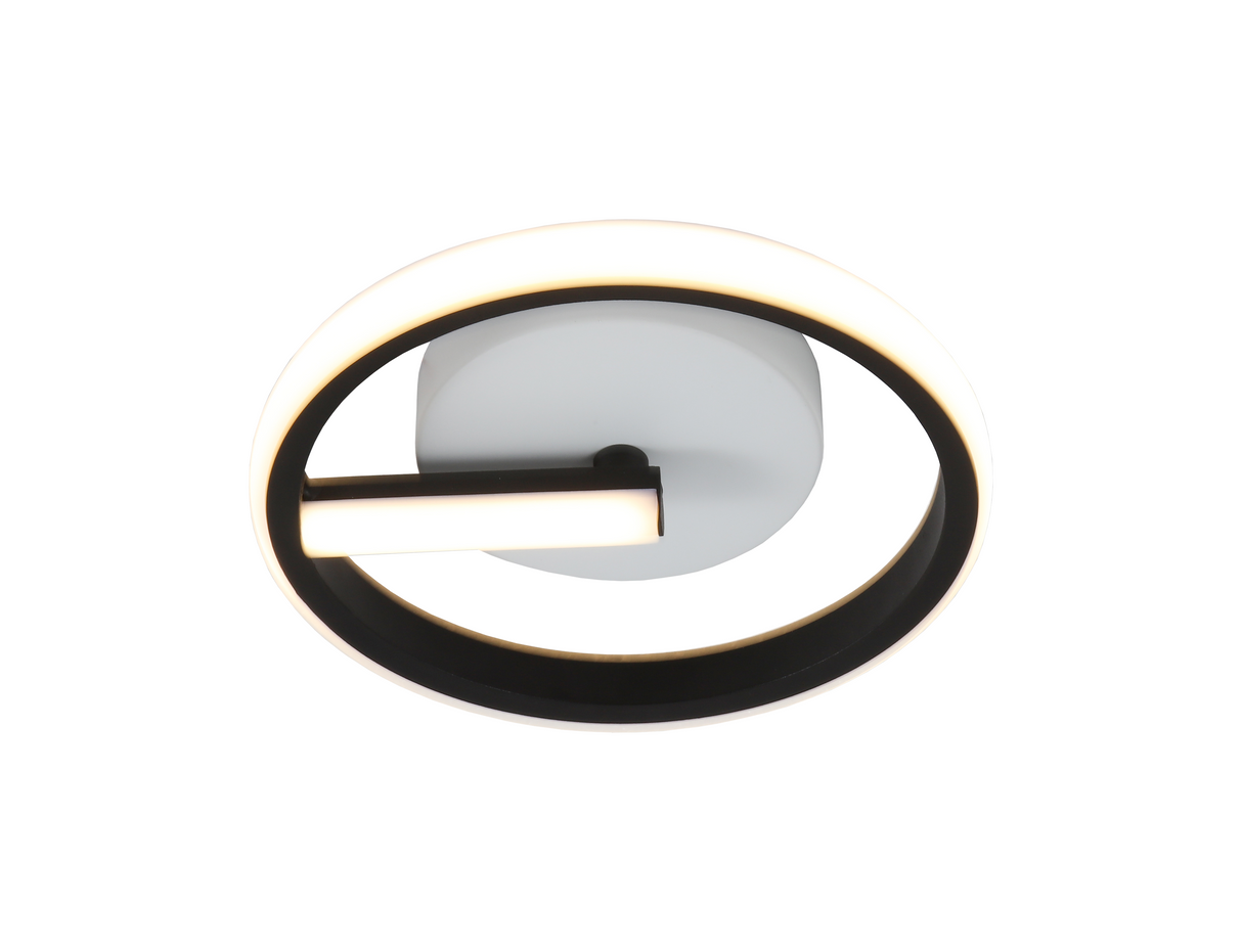 LED Plafondlamp 7W Zwart Rond 560 lm