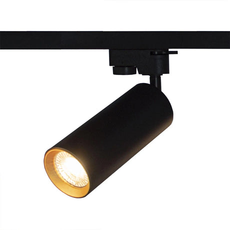 LED 1-fase Railspot | GU10 fitting | Zwart met Gouden binnenkant