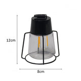 LED kampeerlamp | Tent lamp | 2.6 Watt | 3000K - 6000K | Op batterij | Oplaadbaar | Doos | Afmetingen