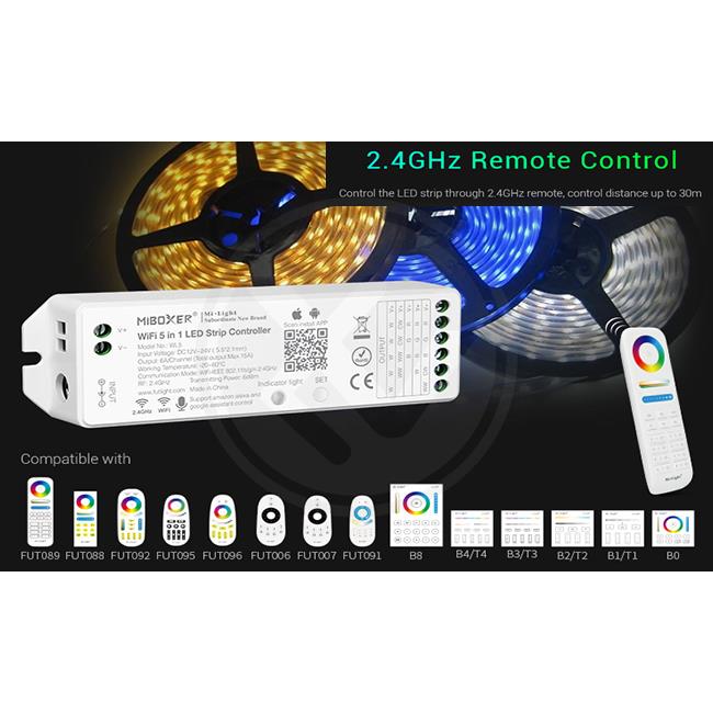 LED-driver | RGB - CCT |  Universeel | WiFi | APP Besturing