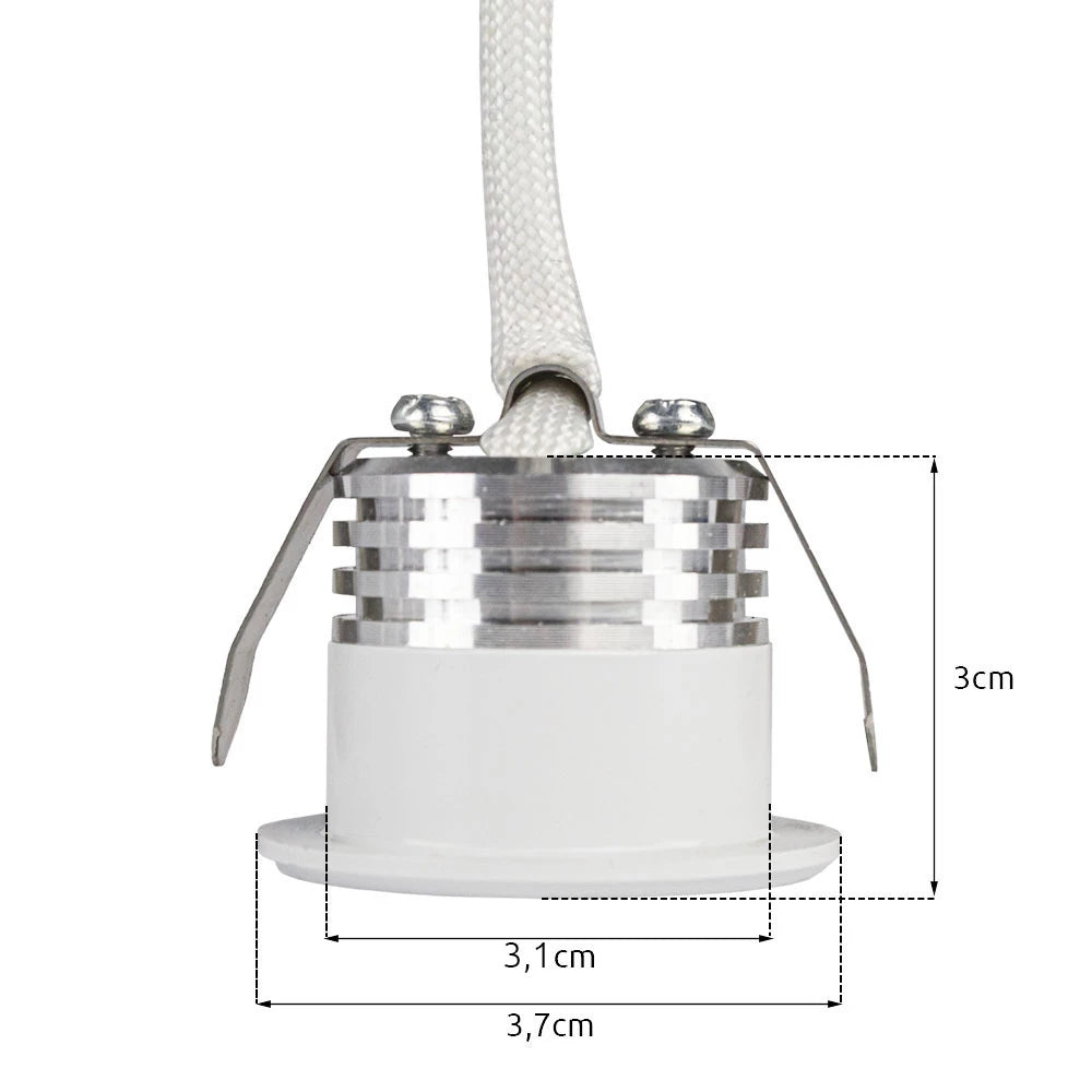 Bundel | LED Veranda inbouwspot | Ø31mm | 1.5 W | Dimbaar - Wit | 6 Stuks | LedLoket