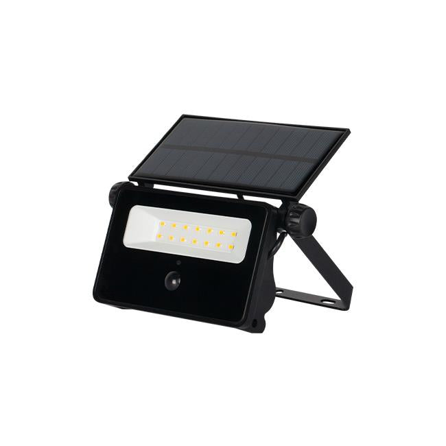 LED Bouwlamp op Solar | Bewegingssensor | 10 Watt | 4500K - Naturel wit