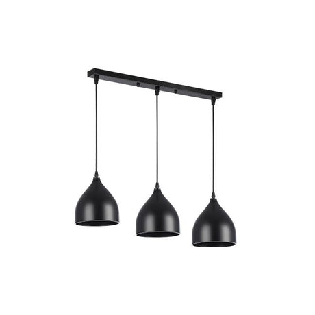 Hanglamp | Como | Zwart | 3 lichts | E27 Fitting