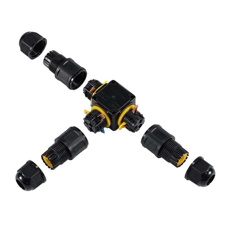 3Pin T-VORM waterdichte QUICK Connector - Voor 4-11mm kabel - onderdelen