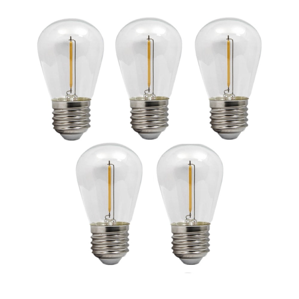 LED filament lamp | 1W | E27 | 2700K - Warm wit | 5 stuks