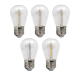 LED filament lamp | 1W | E27 | 2700K - Warm wit | 5 stuks