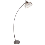 LED Metalen Vloerlamp - E27 fitting - Chroom - Lubbock