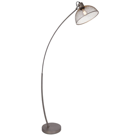 LED Metalen Vloerlamp - E27 fitting - Chroom - Lubbock