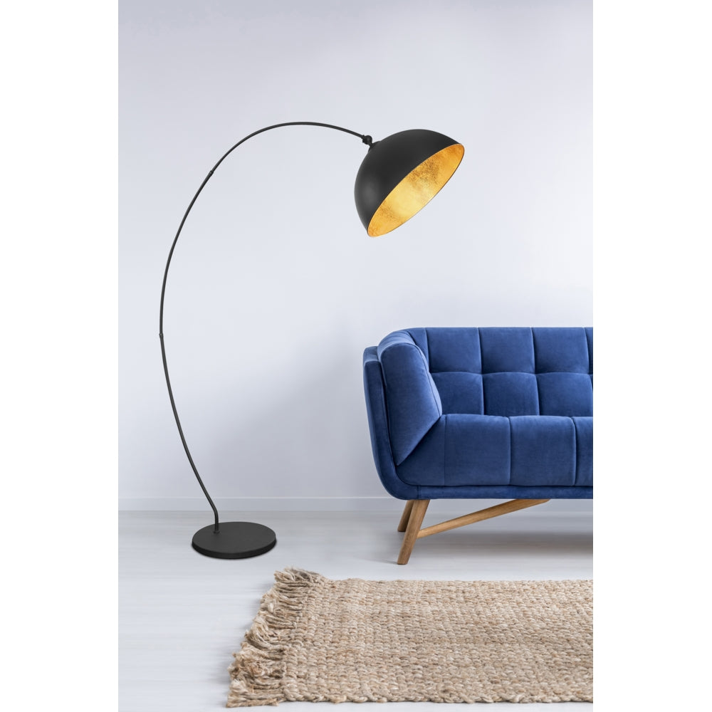 LED Moderne Vloerlamp - Zwart / Goud - E27 fitting - Klang