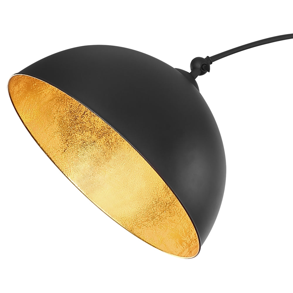 LED Moderne Vloerlamp - Zwart / Goud - E27 fitting - Klang