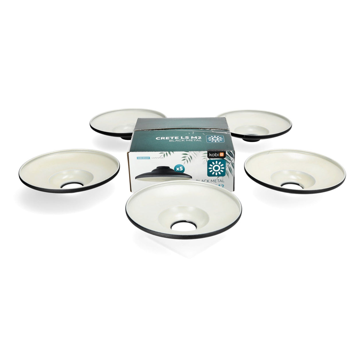 Complete Prikkabel / lichtsnoer met 20x lampenkappen | 20 Meter | Zwarte lampenkap | Koppelbaar | E27 | Incl. 1W lampen