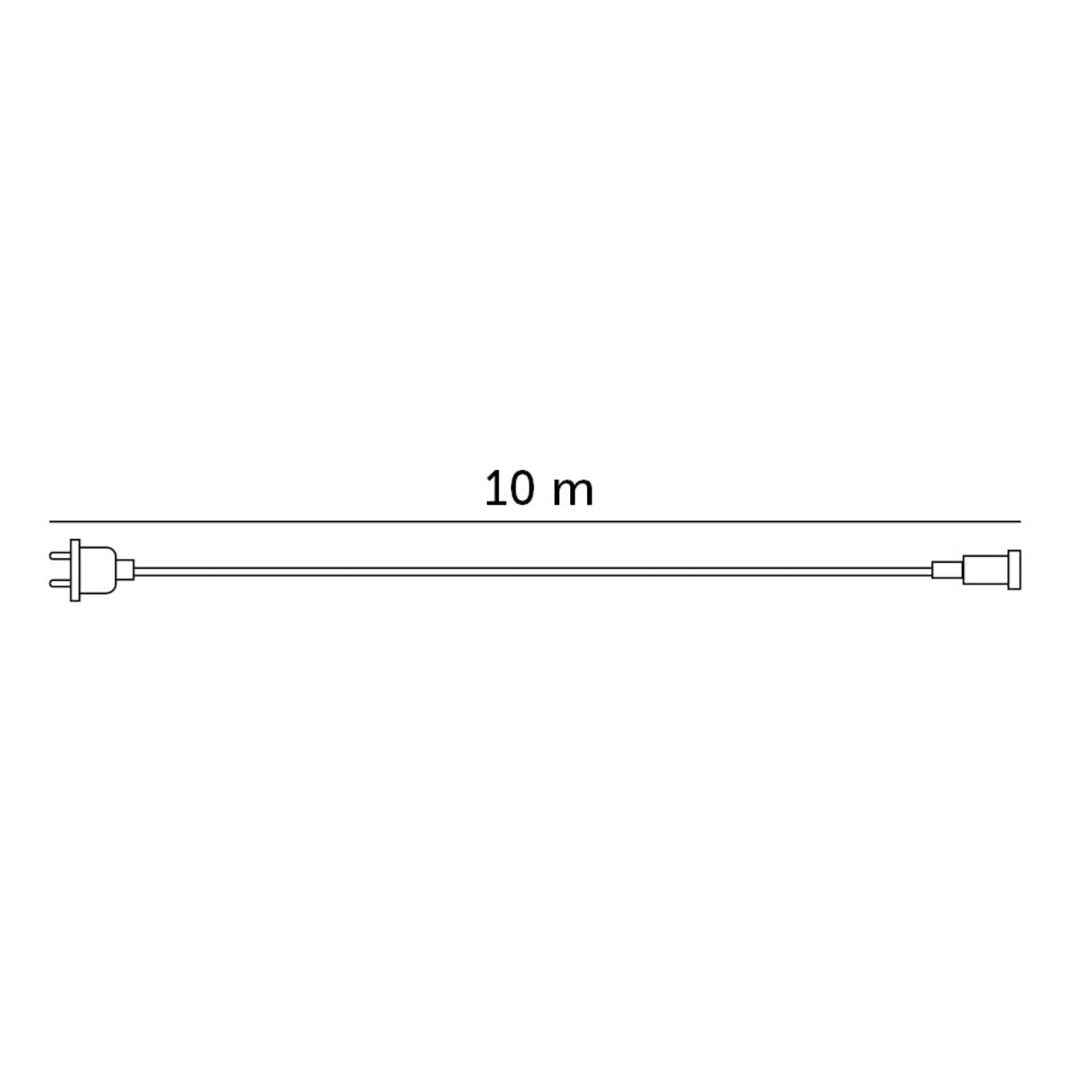 Voedingskabel voor prikkabel - CRETE PC 10 meter