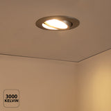 LED ondiepe Inbouwspot RVS MIRAN | 6W | Dimbaar | 68mm | IP65 Waterdicht | CCT | Sfeer foto 3000K