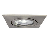 LED Dimbare inbouw spot 6W | Vierkant | Ø75mm | Zilver | 2700K warm wit | Onderkant | Uit foto