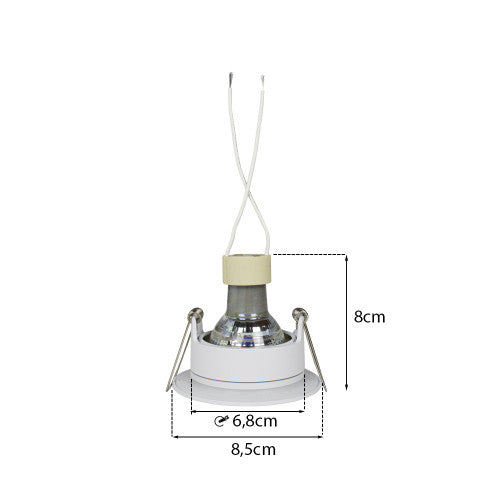 LED Spot Armatuur | Waterbestendig | Ø68mm | 5,5W | Wit | Rond