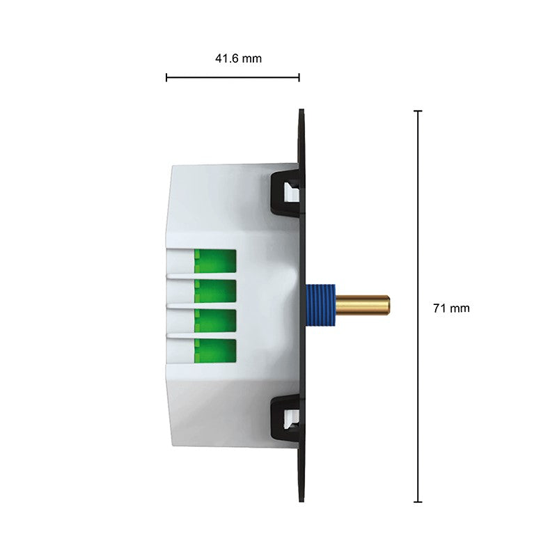 Universele LED dimmer 0.3-500W | Fase af- en aansnijding