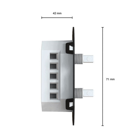 Universele LED duo dimmer | 2x200W | Fase af- en aansnijding