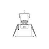 Inbouw LED bewegingsmelder / sensor IP54 | Wit