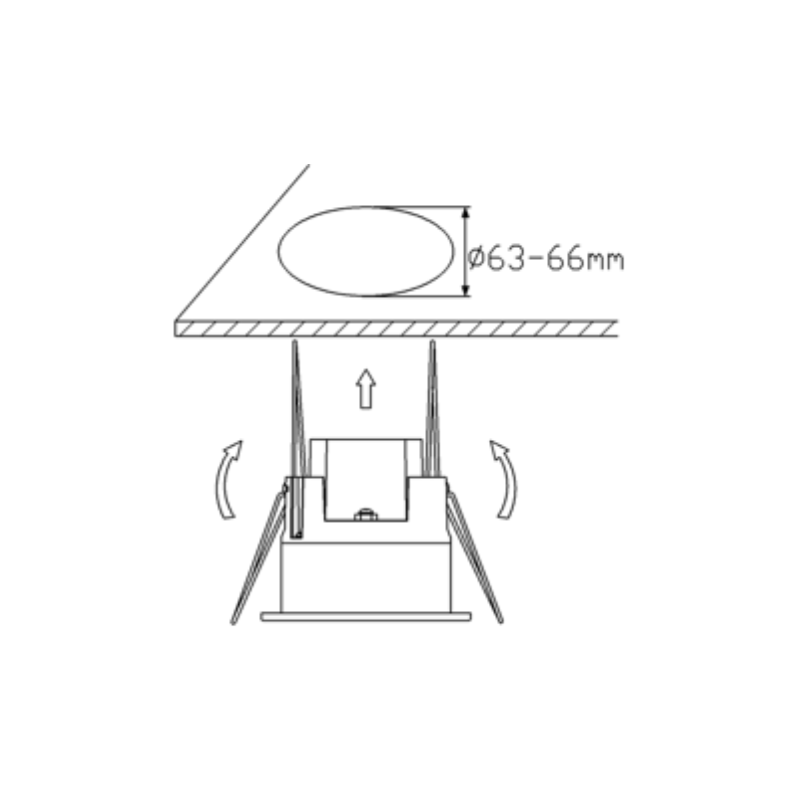 Inbouw LED bewegingsmelder / sensor IP54 | Wit