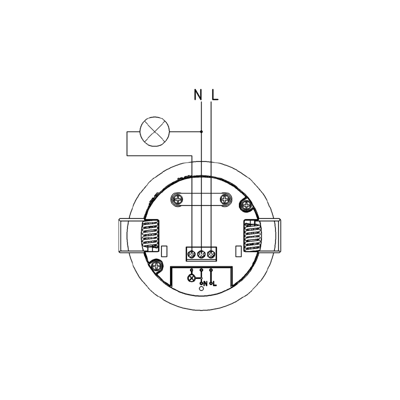 Inbouw LED bewegingsmelder / sensor IP54 | Wit