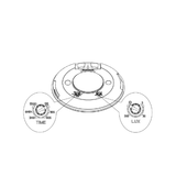 Opbouw LED aanwezigheidssensor / sensor | Wit