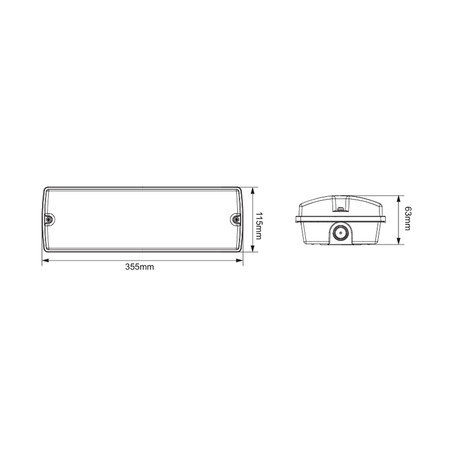 Portiek armatuur | Pan | 4/5.4/6.7/8W | Daglichtsensor | CCT-Switch | Afmetingen