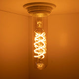 LED Spiraal tube lamp 4W | Tubular | Amber glas | Dimbaar | 2200K - Extra warm wit