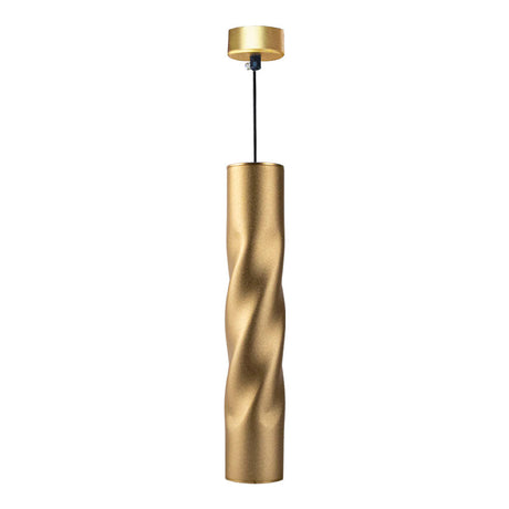 Moderne hanglamp met krul | 30 cm | Goud | GU10 fitting - vooraanzicht