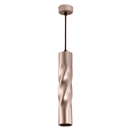 Moderne hanglamp met krul | 30 cm | Rosé Goud | GU10 fitting