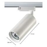 LED Railspot voor GU10 spot | 3-fase | Wit