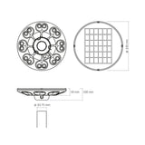 Solar straatlantaarn | Met bewegingssensor | 1400 Lumen