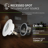 PHILIPS LED Inbouwspot IP65 | Waterdicht | 70mm | Wit | 4W | Dimbaar