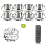 Bundel | LED Veranda inbouwspot | Ø31mm | 1.5 W | Dimbaar - Silver | 8 Stuks