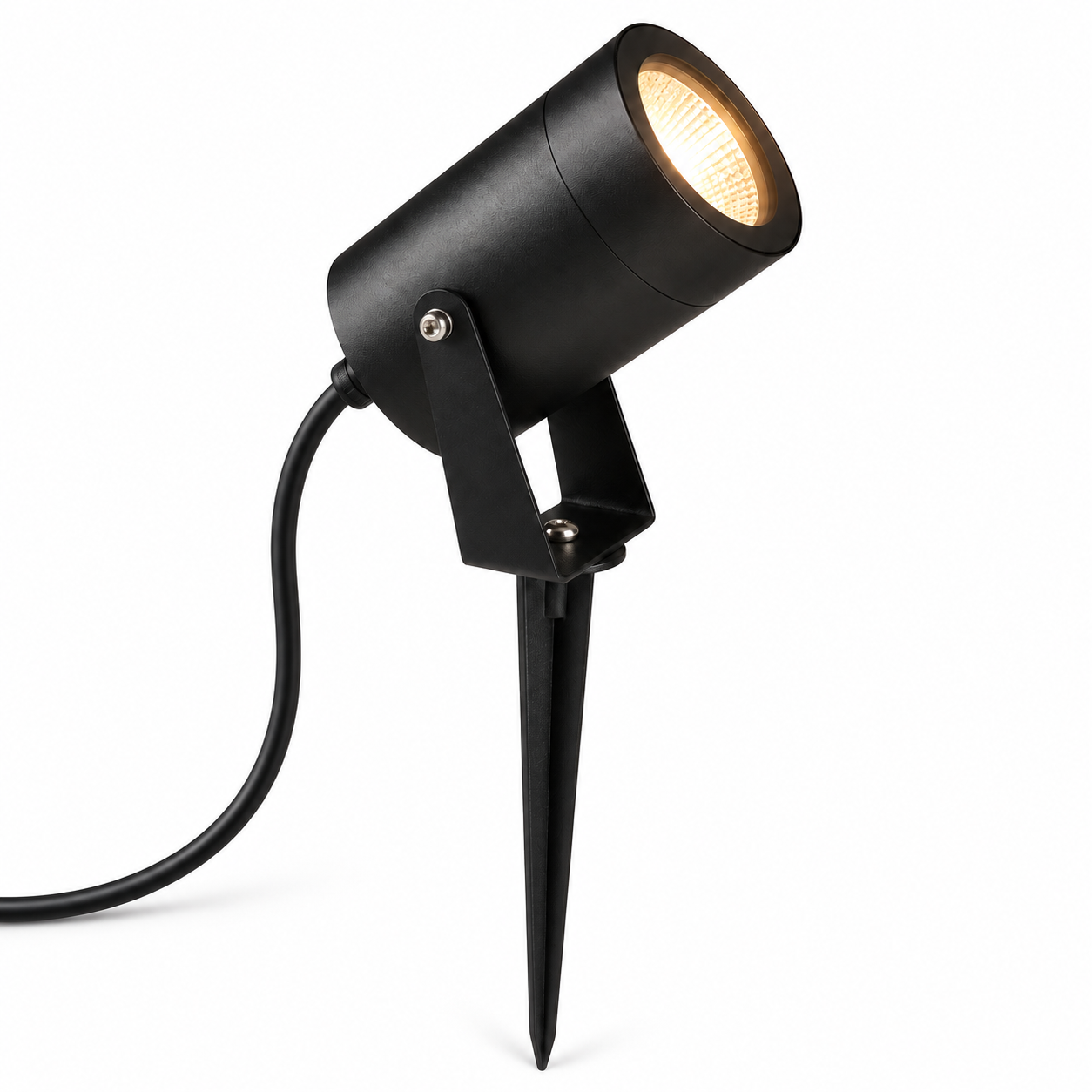 Prikspot | SPIKE | GU10 | IP65 | Zwart | Rond
